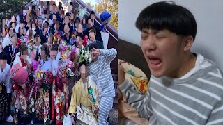 成人式の日の朝に友達のスーツ捨ててみた【ドッキリ】