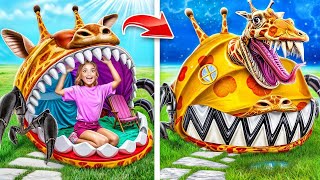 Kami Membangun Kamar Rahasia! Ranjang Susun Untuk Jerapah Di ZOOCHOSIS! JERAPAH BUKAN MONSTER!