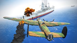 Planes attack Giant Battleship | Teardown