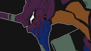 Draw Evangelion unit01 (Flipnote)