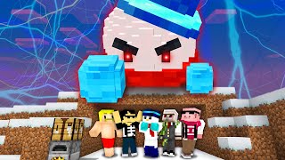 【マイクラ】「ゆきだるまくん」が襲ってくる世界でエンドラ討伐してみた結果！？