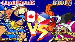 Marvel Super Heroes Vs. Street Fighter - -LiquidMetalX vs DU30 :) FT5