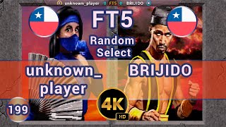 MK2 - 🇨🇱 unknown_player vs BRIJIDO 🇨🇱 FT5 /4K 60FPS #mk2 #mortalkombat2 #team99hits #t99h #fightcade