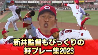 新井カープ1年目の美しい守備シーンをたっぷりと！