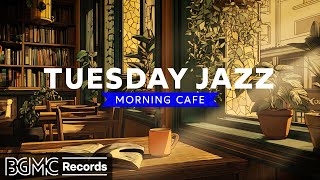 TUESDAY JAZZ: Cozy Library Ambience ✨ Relaxing Coffee Shop Music for Reading & Focus