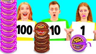 100 Layers of Food Challenge | Who Wins the Secret Kitchen Battle by PaRaRa Challenge