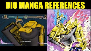 DIO Manga References Comparison - Jojo's Bizarre Adventure All Star Battle R