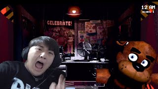 世界1怖くないホラーゲームVS世界1ビビリな男【 five_nights_at_freddy's】