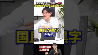 【三橋貴明】宮沢氏のデタラメ発言を一蹴！政府財政赤字なら国民黒字!!#三橋貴明 #宮沢洋一 #自民党 #財務省 #リハック #財政 #円安 #円高 #菅沢こゆき #shorts