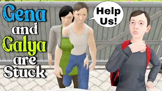 When Gena And Galya Are Stuck Infront Of The Car In Schoolboy Runaway Stealth V0.500