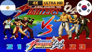 The King Of Fighters 94 ▰ (Team England) Vs (Team Japan) ▰ High Level Matches - 4K