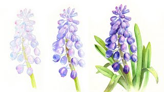 HOW TO LAYER WATERCOLORS 🌱 Spring Flower Tutorial